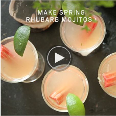 Spring Rhubarb Mojito