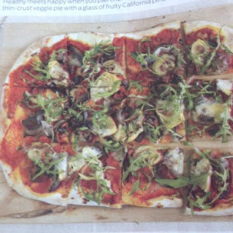 Artichoke and Arugula Pizza
