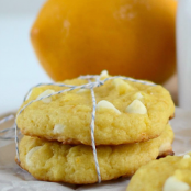 LEMON WHITE CHOCOLATE CAKE MIX COOKIES