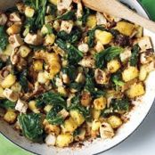 Chicken, Spinach, and Potato Hash