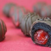 Cherry Stuffed Cake Balls