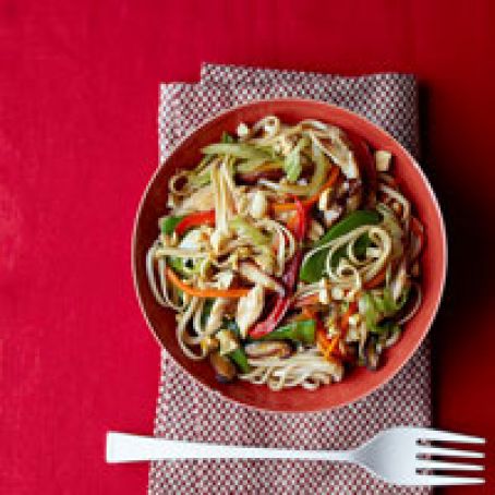 Chicken and Spring Vegetable Lo Mein