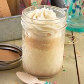 Coconut Cakes with Mango-Pineapple Frosting