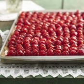 Fresh Raspberry Almond Tray Tart