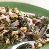 Chard with Sherry Vinegar and Walnuts