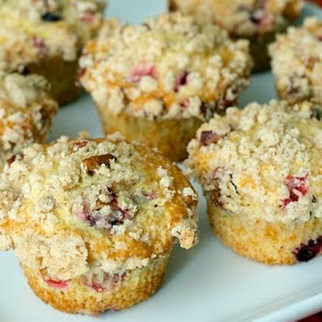 Eggnog Cranberry Muffins