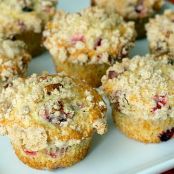 Eggnog Cranberry Muffins