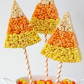 Candy Corn Rice Krispie Treats