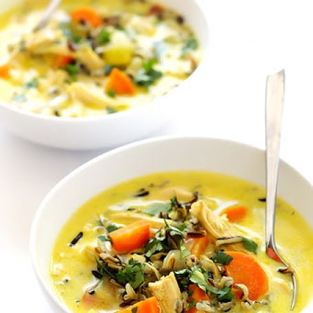 Curried Chicken and Wild Rice Soup