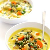 Curried Chicken and Wild Rice Soup