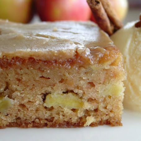 Apple Cake with Brown Sugar Glaze