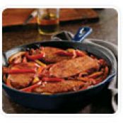 Braised Pork Chops with Peppers and Onions