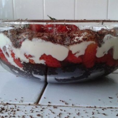 Strawberry Chocolate Trifle