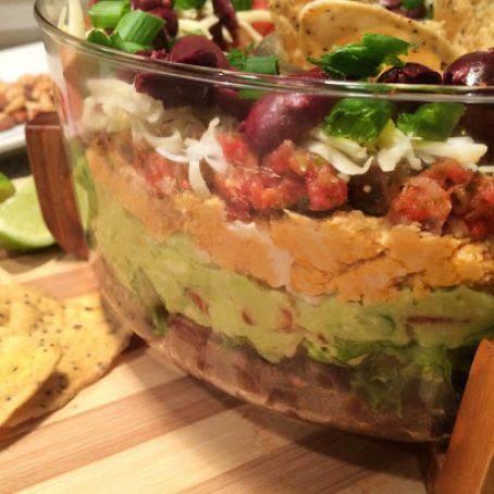 Healthy 7 Layer Dip {Perfect for Parties!}