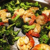 Roasted Broccoli with Shrimp *****