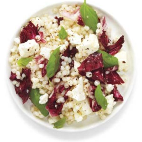 Pearl Couscous With Feta and Radicchio