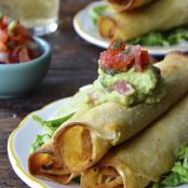Baked Chicken and Cheese Taquitos