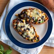 Healthy Mexican Sweet Potato Skins