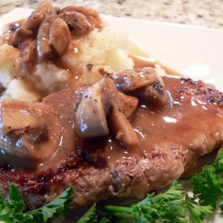 Country-Fried Steak with Mushroom Gravy