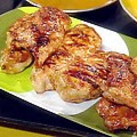 Honey Mustard and Red Onion Barbecued Chicken