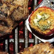 BLUE CHEESE CRUSTED TOMATOES