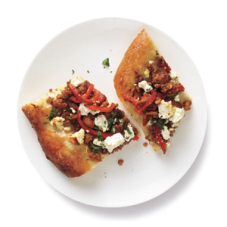 Turkey and Feta Flat Bread