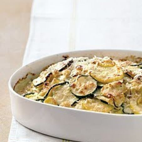 Zucchini and Yellow Squash Gratin