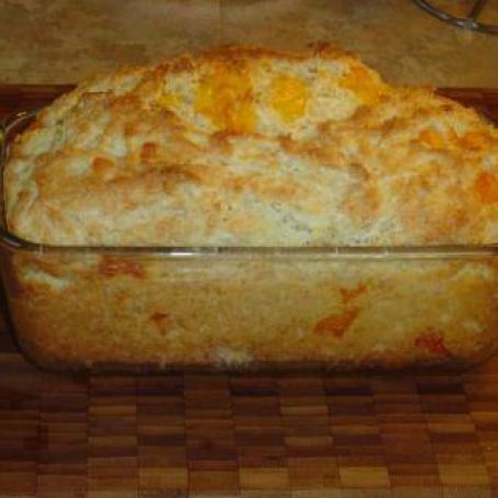 Red Lobster's Cheese Biscuit Recipe done in a loaf pan