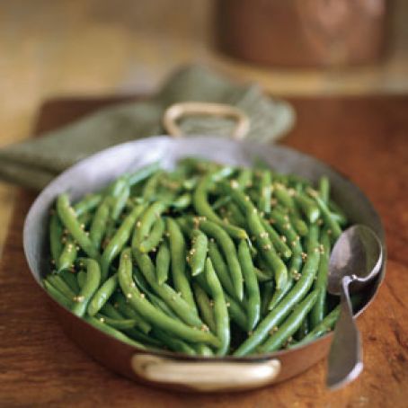 Green Beans With Honey-Mustard Glaze