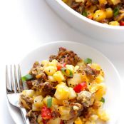 Easy Breakfast Casserole with Sausage, Hashbrowns and Eggs