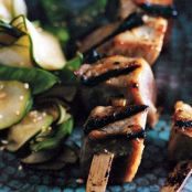 MISO GLAZED TUNA KEBABS