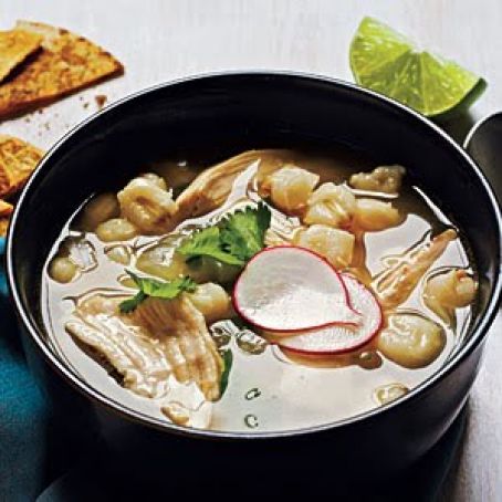 Mexican Chicken Hominy Soup