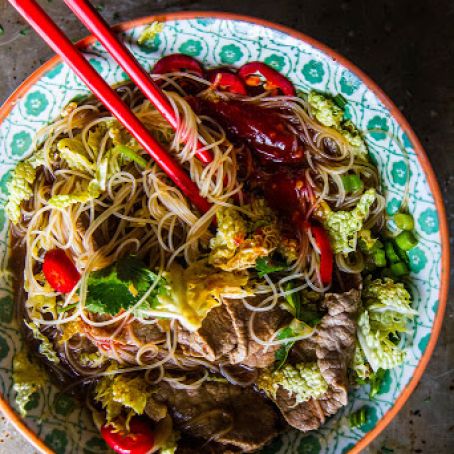 Recipe: Spicy Asian Steak Noodle Soup