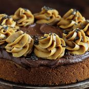 Peanut Butter Cake with Chocolate Frosting