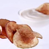 Apple Chips with Sweet Yogurt Dip