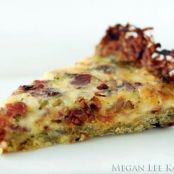 Rosemary Bacon Quiche with hash Brown Crust