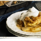 Celtic Apple Crumble with Irish Whiskey Cream Sauce