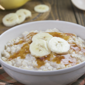 Slow Cooker Gluten-Free Peanut Butter Banana Oatmeal