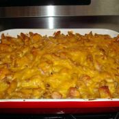 Whole Wheat Penne with Ham and Four Cheeses