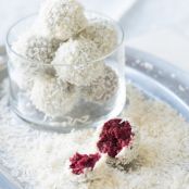 No-Bake Vegan Red Velvet Snowball Cookies
