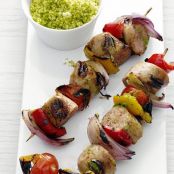 Sausage-and-Pepper Skewers