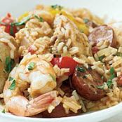Chicken, Shrimp, and Sausage Jambalaya