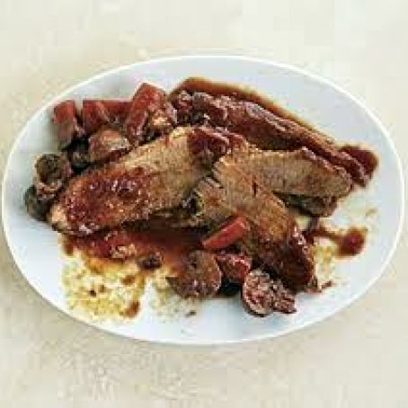 Braised Brisket w/Red Wine & Rosemary