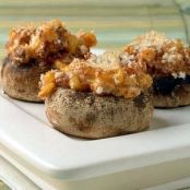 Creamy Corn and Chorizo Stuffed Mushrooms