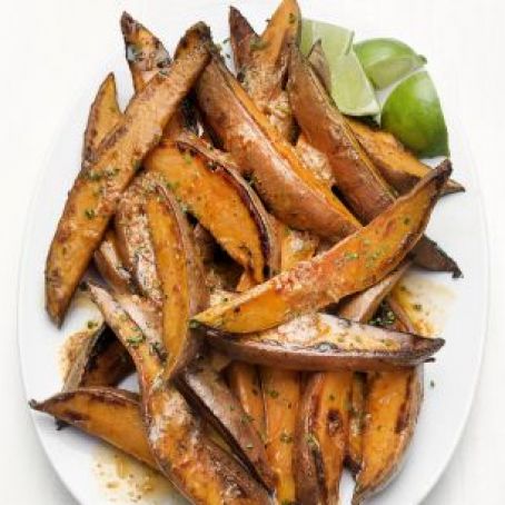 Chile-Spiced Sweet Potato Wedges