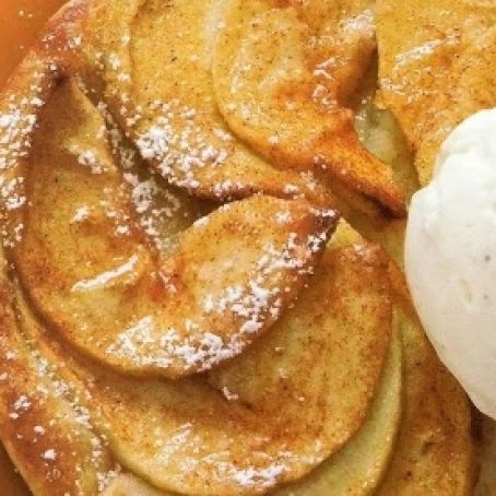 G. Garvin’s Apple Tart With Caramel Sauce & Vanilla Ice Cream