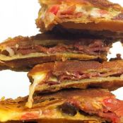 Waffled Croissant Grilled Cheese