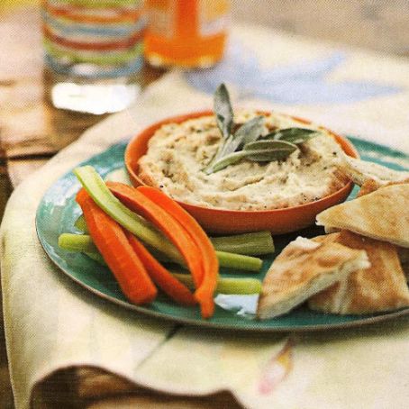 White Bean Dip with Rosemary and Sage