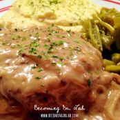 HAMBURGER STEAK WITH GRAVY