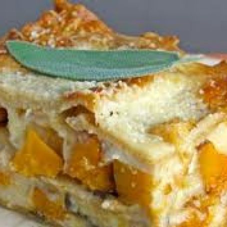 Roasted Butternut Squash, Rosemary, and Garlic Lasagna
